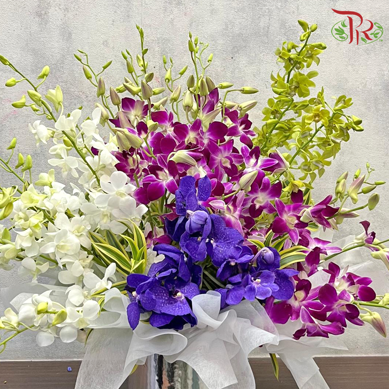 Orchid Reverie - Flower Box Arrangement
