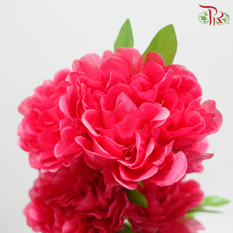 70cm - 8 Heads Artificial Peony Spray - Cherry Pink (Per Stem)