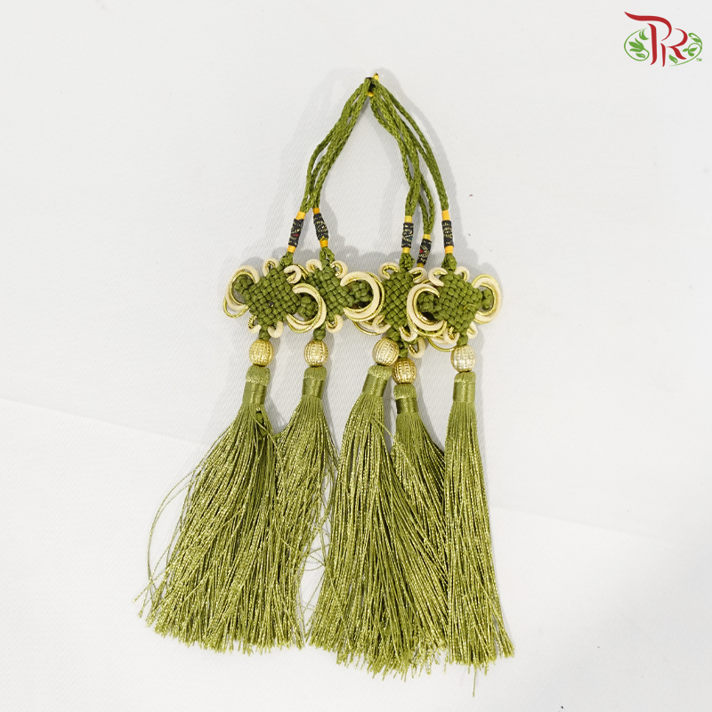 Chinese Knot Hanging Tassel - Green (5 Units)