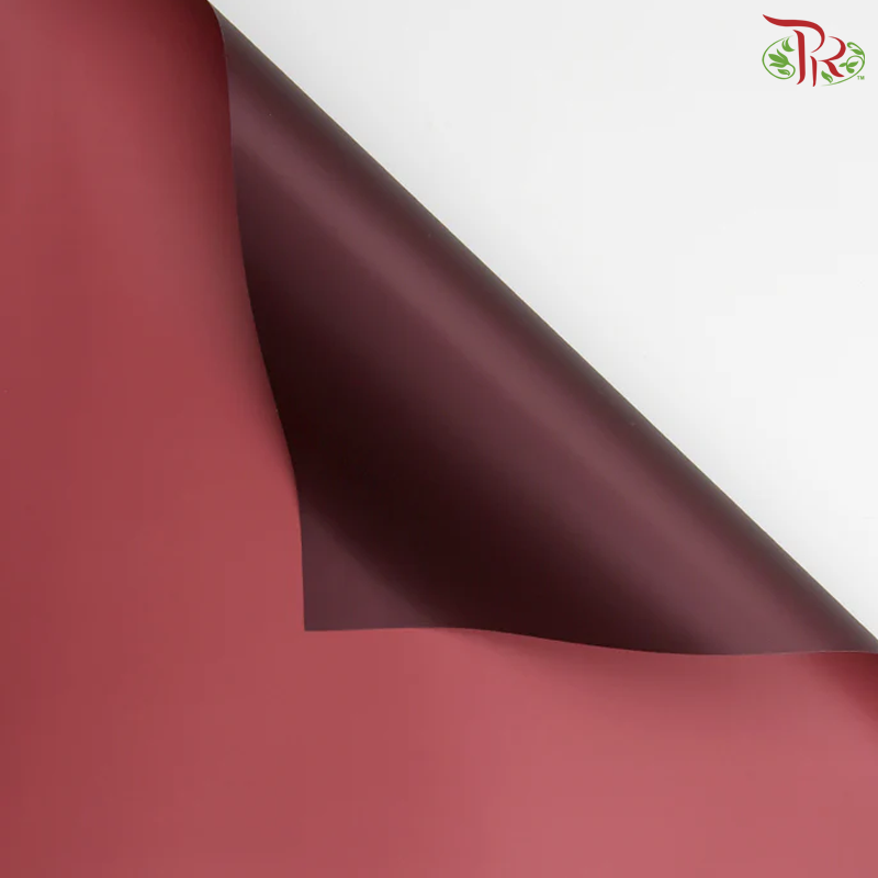 FPL039#2 Wrapping Paper 2tones - Maroon & Red