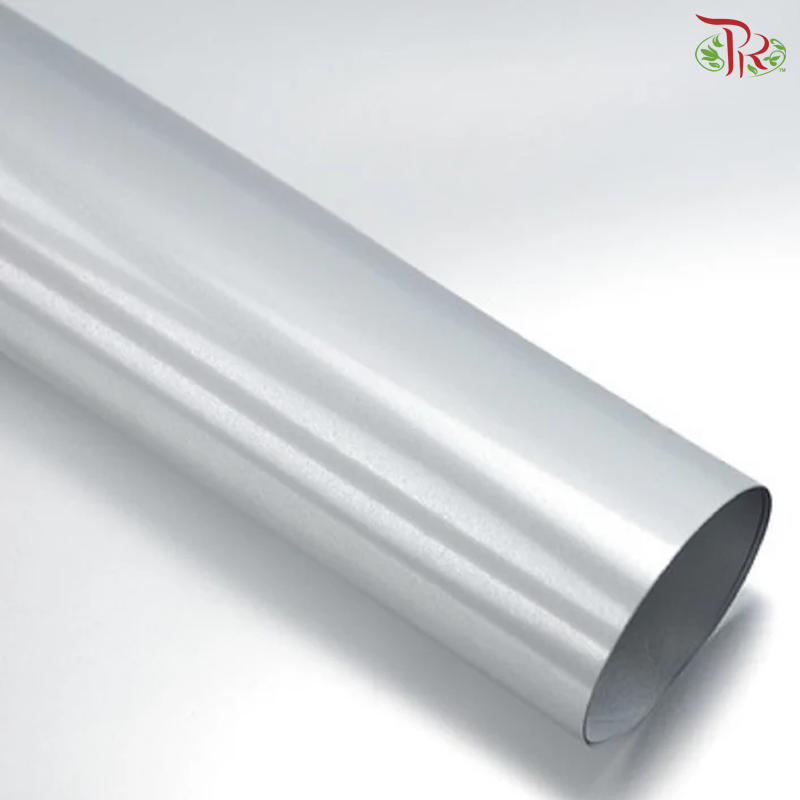 FPL075#1 Wrapping Paper Opp Shiny - Silver