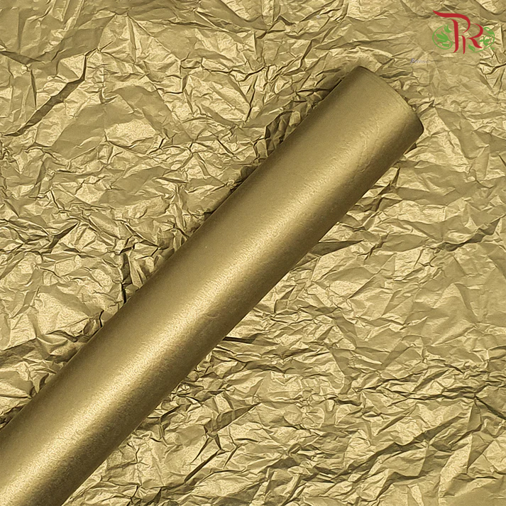 FPP068#5 Pearl Soft Wrapper - Gold 珠光防水雪梨纸