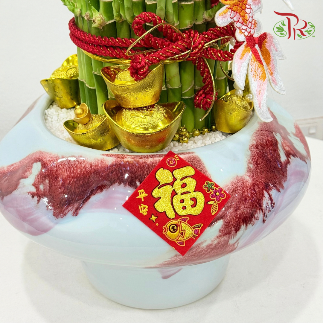 【CNY 2026】Triple Fortune Bamboo (M size) 《三财有余·元宝旺竹》
