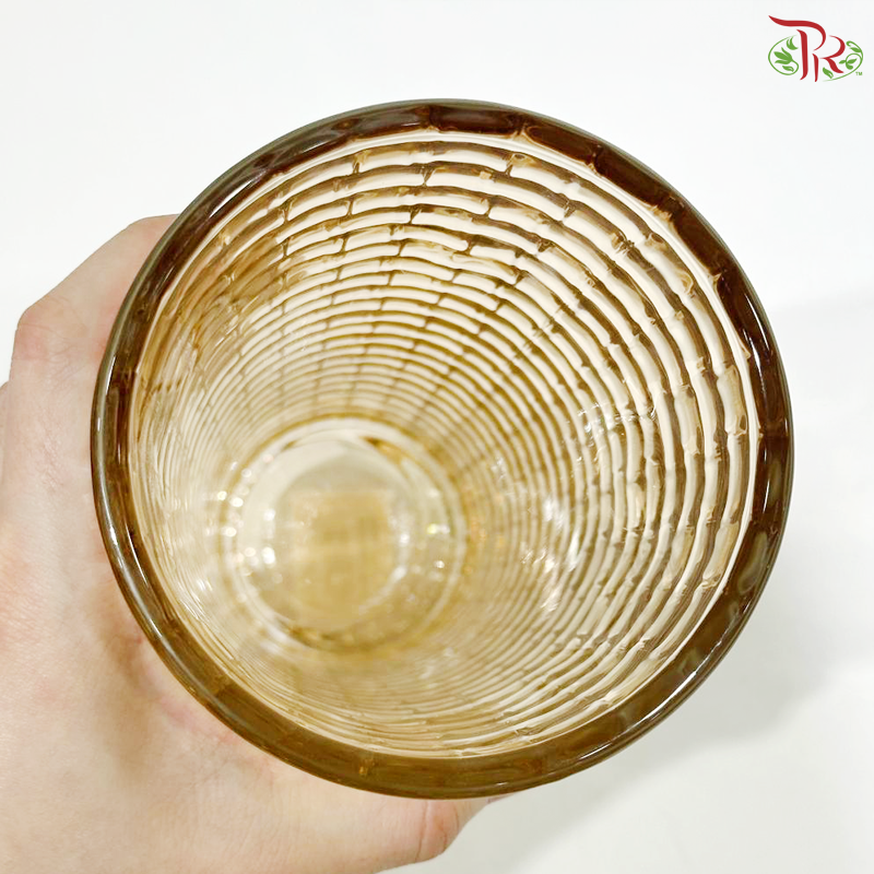 JX1025COL/15 - Straight Cylinder Vase - Brown (YSJX1025COL)