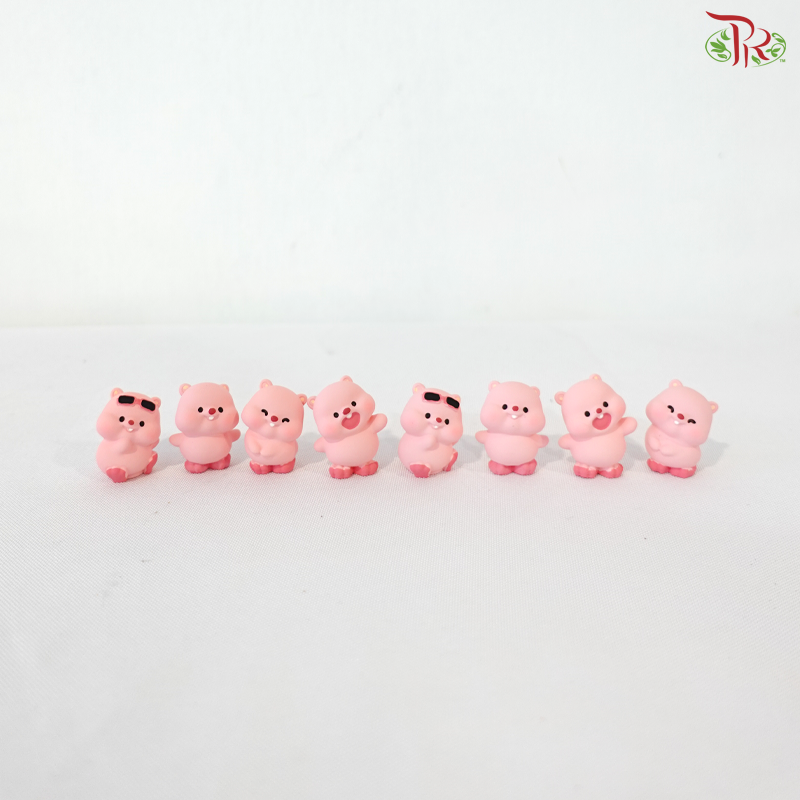 Pink Beaver Ornaments (8PCS Per Pack)