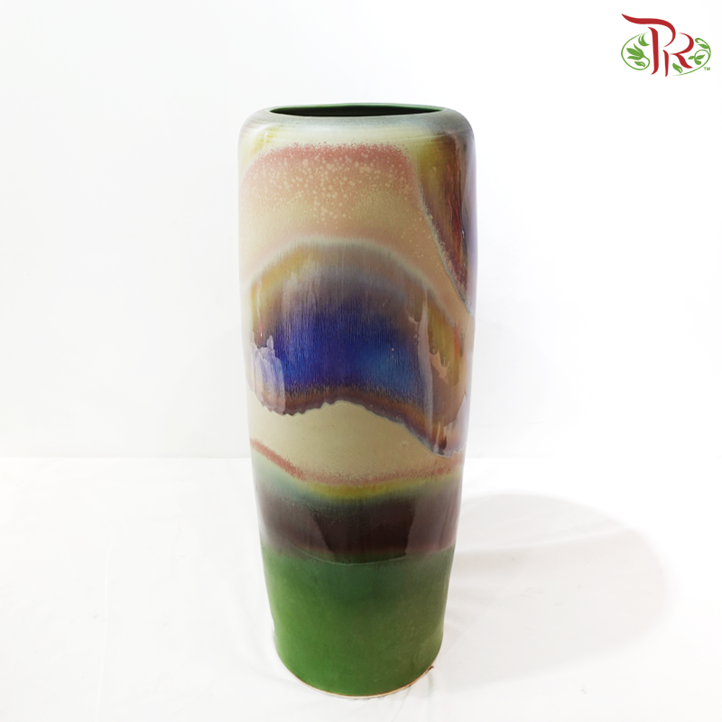 Earth Tone Cylinder Vase (With Size Option)