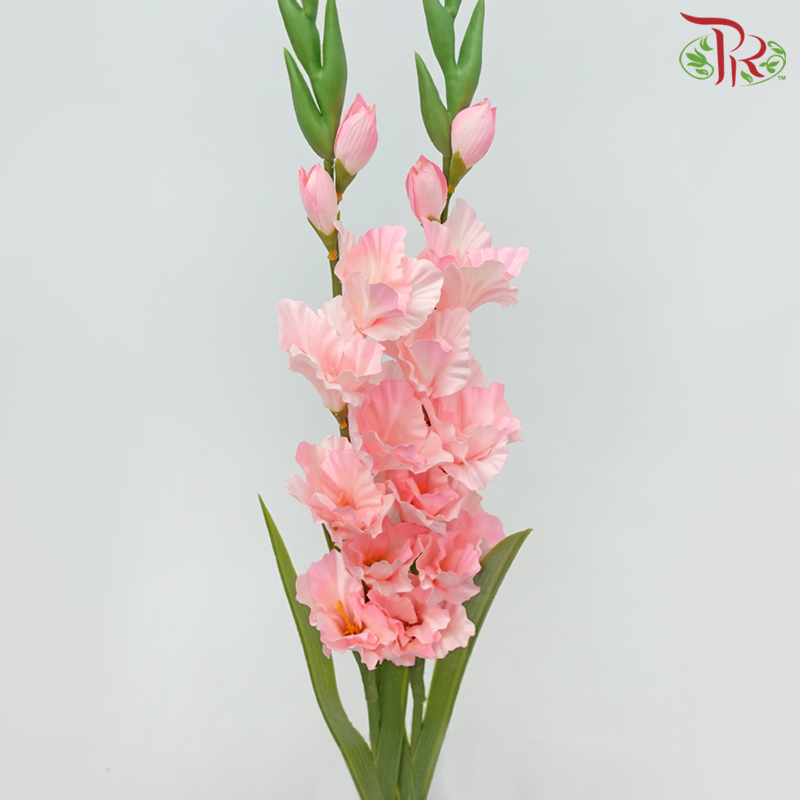 Artificial Gladiolus Spray - Pink (2 Stems)-Pink-Pudu Ria Florist-prflorist.com.my