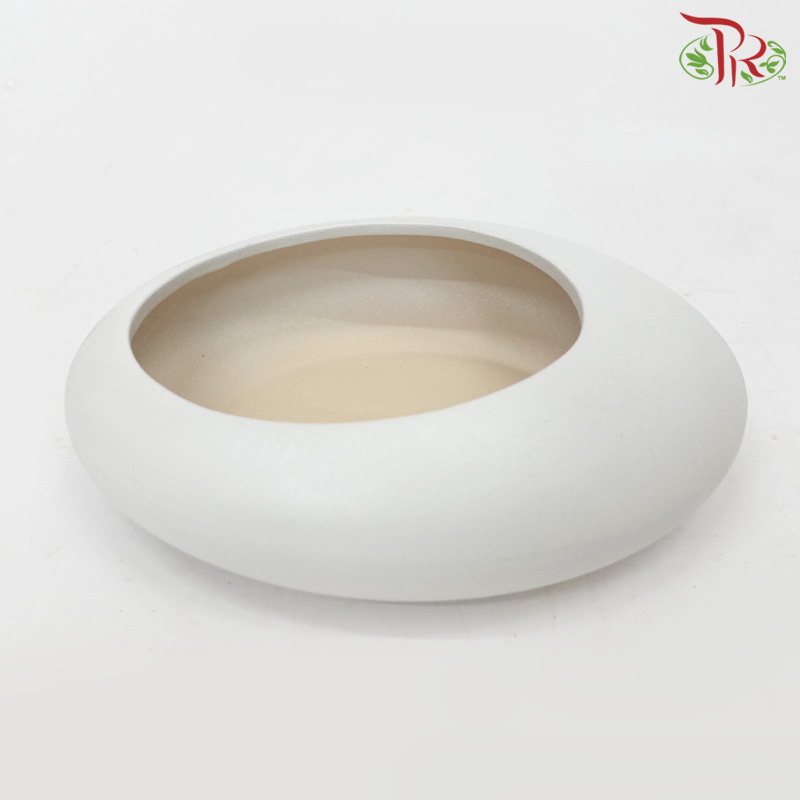 LYX - White Pot (LYX2071W)-Pudu Ria Florist-prflorist.com.my