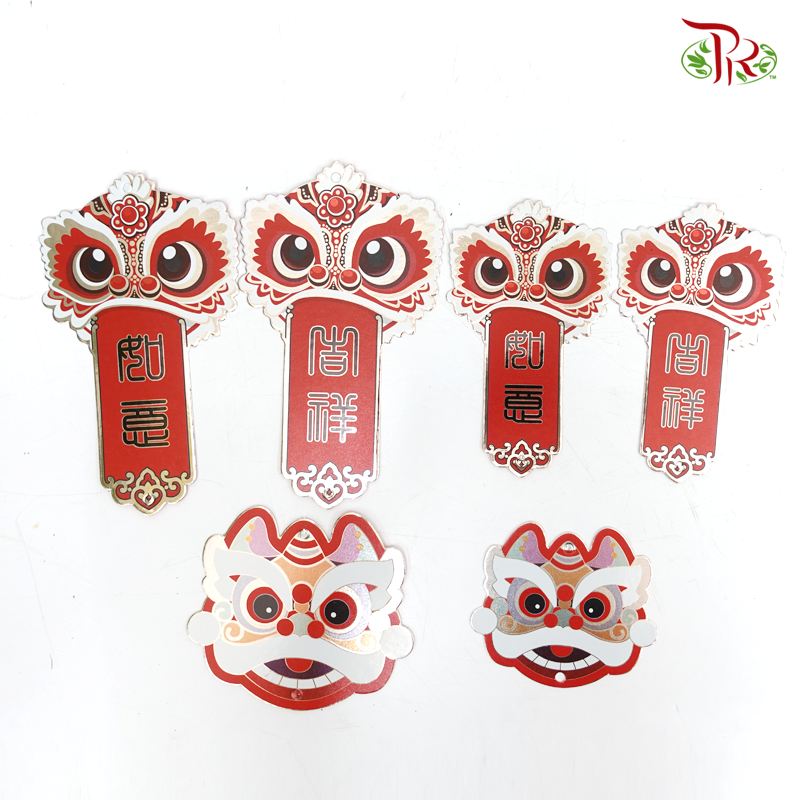 CNY Accessories - Lion Dance Hanging Card (80@90 Pcs Pack) - Pudu Ria Florist