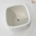 0229 White Pot - Pudu Ria Florist
