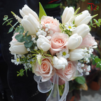 Tulip- Rose Bridal Bouquet - Pudu Ria Florist