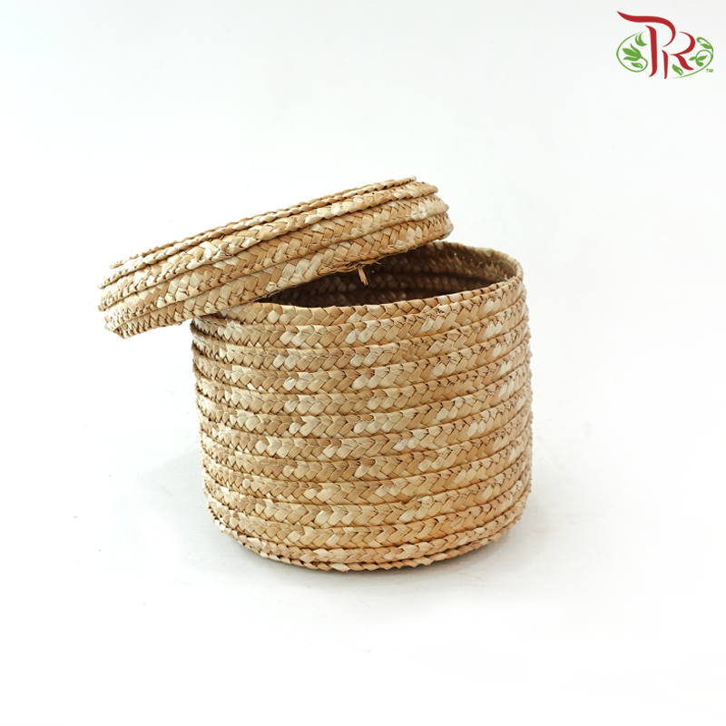 1 SET Korean Hat Basket (FBB008) (With Colour Options)-Brown-Pudu Ria Florist-prflorist.com.my