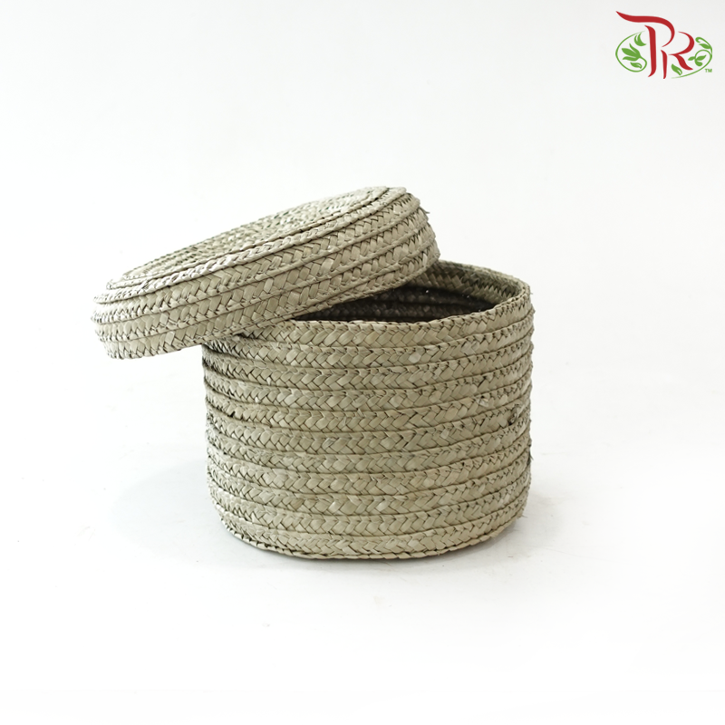 1 SET Korean Hat Basket (FBB008) (With Colour Options)-Greyish Brown-Pudu Ria Florist-prflorist.com.my