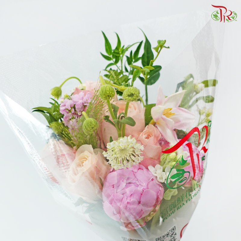 Signature Weekly Flower Bunch - Peach Petal Sonata (Big Bunch)
