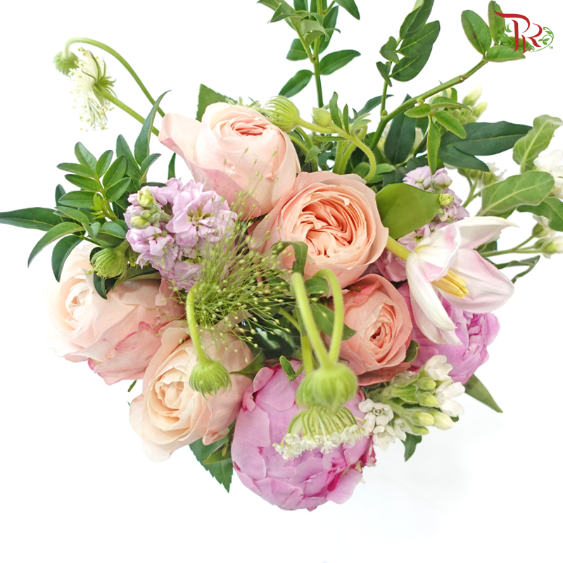 Signature Weekly Flower Bunch - Peach Petal Sonata (Big Bunch)