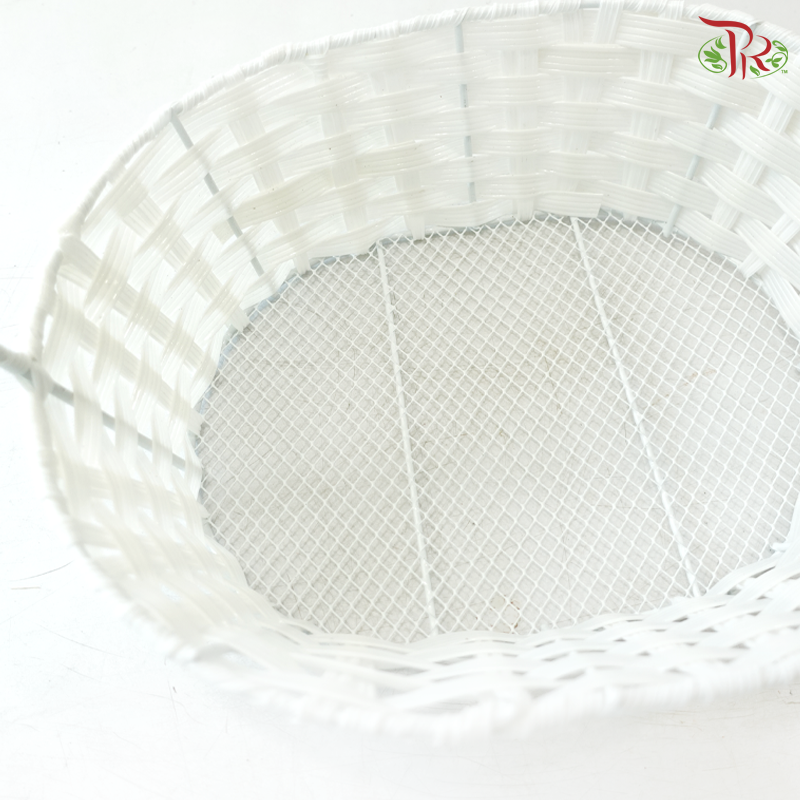 LYA21-10 - Basket White Oval50 SQ50 (LYA21-10) (With Options)