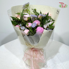 Blooming Garden Peonies Hand Bouquet