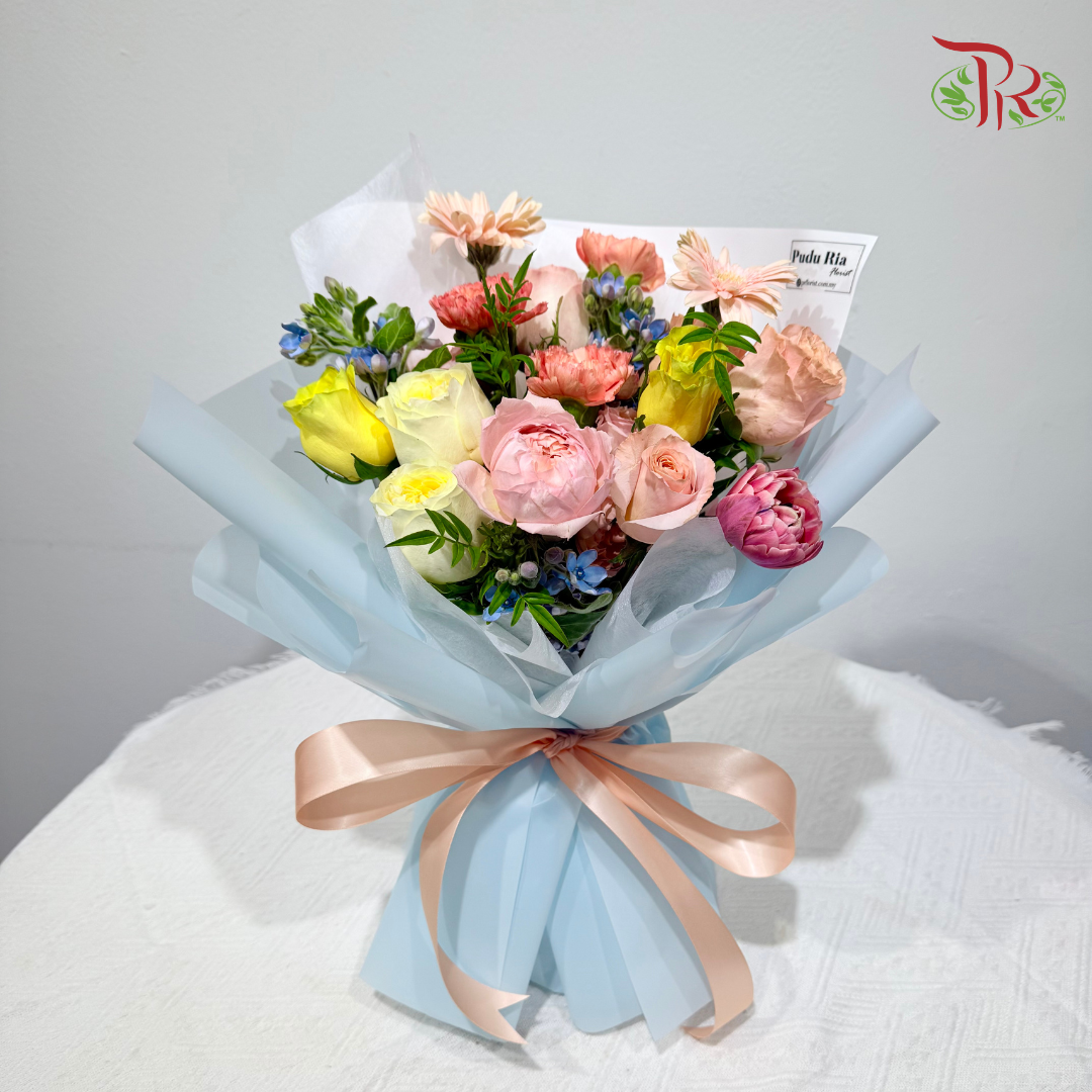 Signature Weekly Flower Bunch - Honey Peach Darling (Big Bunch)