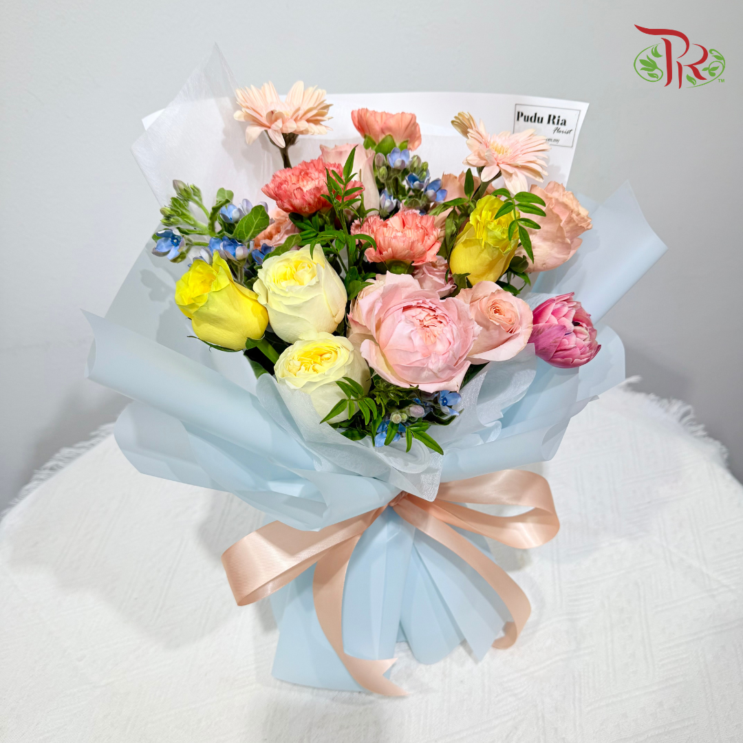 Signature Weekly Flower Bunch - Honey Peach Darling (Big Bunch)