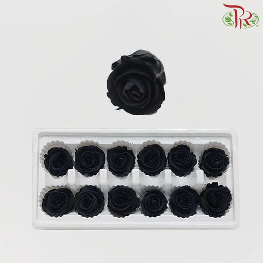 12 Bloom Rose - Black-Black-China-prflorist.com.my