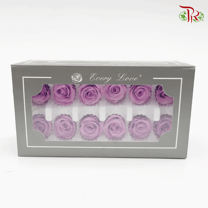 12 Bloom Rose - Light Purple-Purple-China-prflorist.com.my