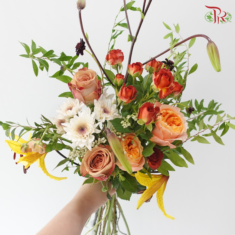Signature Weekly Flower Bunch - Caramel Autumn Sunset (Big Bunch)