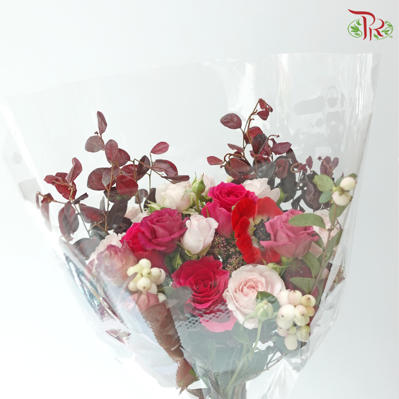 Signature Weekly Flower Bunch - Ruby Rose Elegance (Big Bunch)