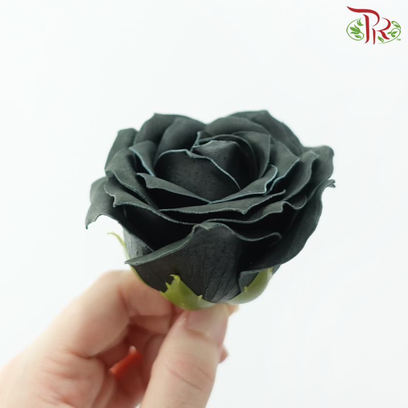 12 Blooms Premium Soap Flower - Black (FBA080 #5)