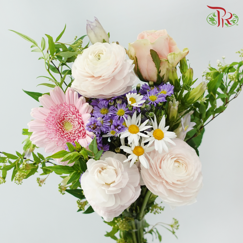 Signature Weekly Flower Bunch - Blush Ranunculus Babe (Medium Bunch)
