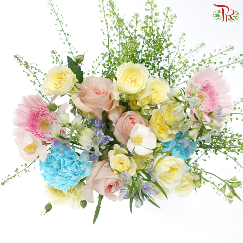 Signature Weekly Flower Bunch - Aurora Pastel Symphony (Medium Bunch)