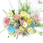 Signature Weekly Flower Bunch - Aurora Pastel Symphony (Medium Bunch)