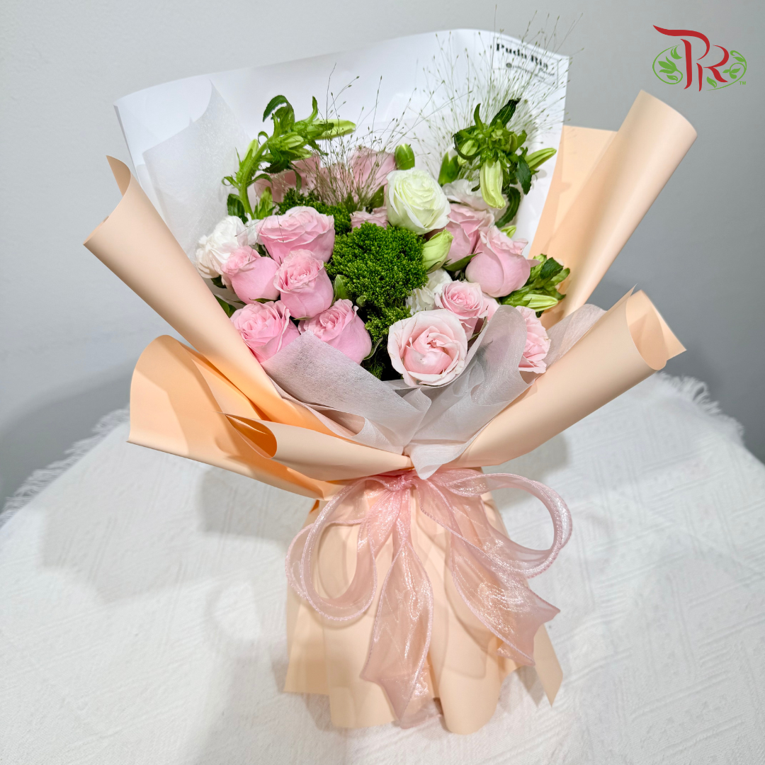 Signature Weekly Flower Bunch - Pink Serenity Dream (Medium Bunch)