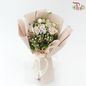 Signature Weekly Flower Bunch - Menta Whisper (Menta, Matricaria, Eustoma & Wax Flower)(Medium Size)