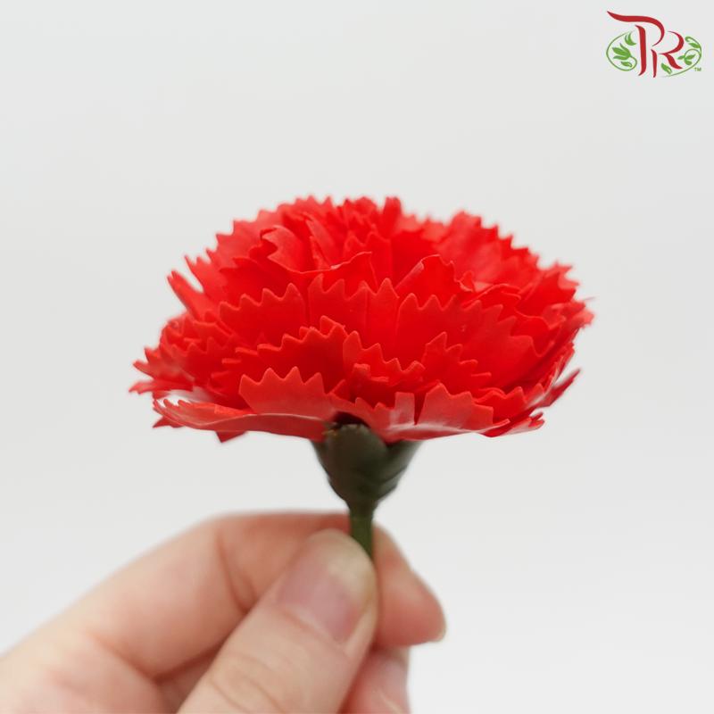15 Bloom Carnations Soap Flower - Red-Red-Pudu Ria Florist-prflorist.com.my