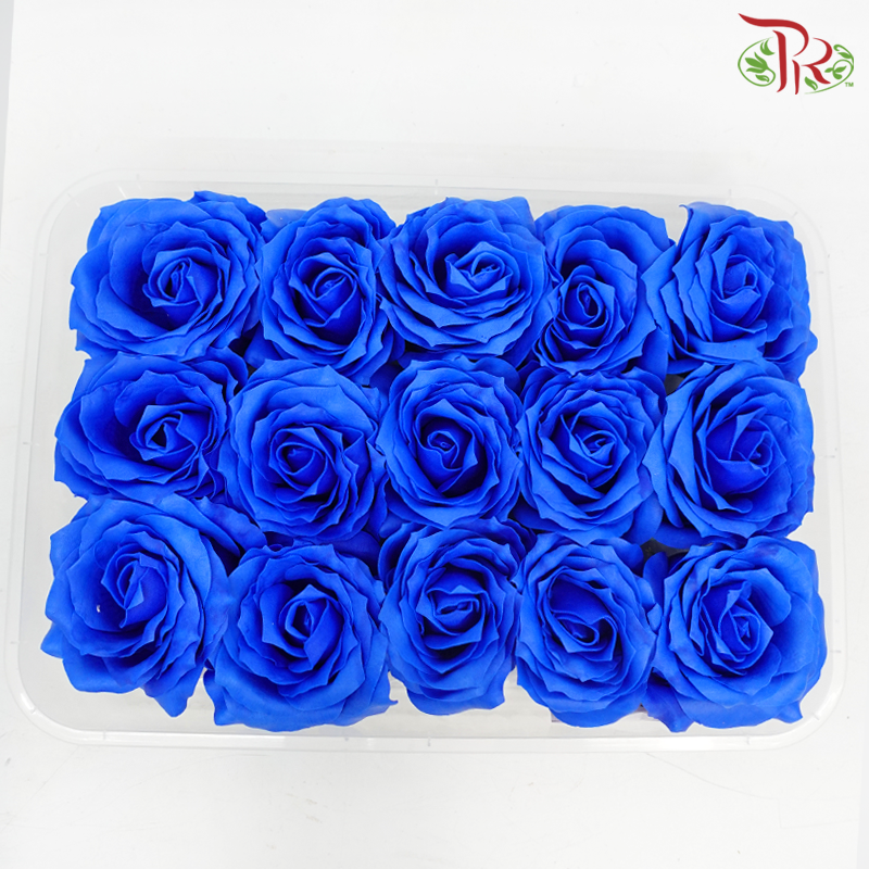 15 Bloom Roses Soap Flower - Blue-Blue-Pudu Ria Florist-prflorist.com.my