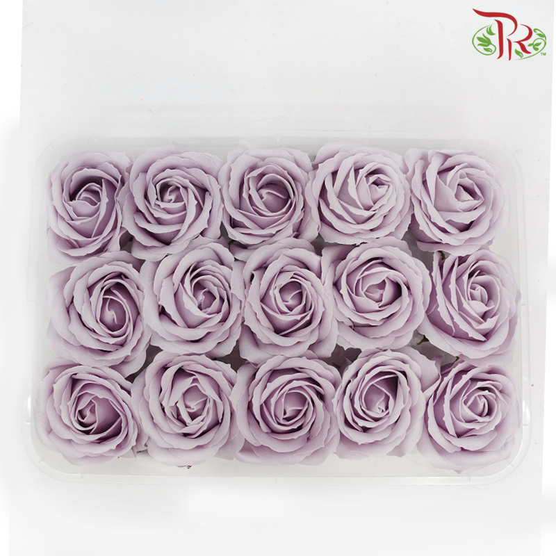 15 Bloom Roses Soap Flower - Light Purple-Light Purple-Pudu Ria Florist-prflorist.com.my