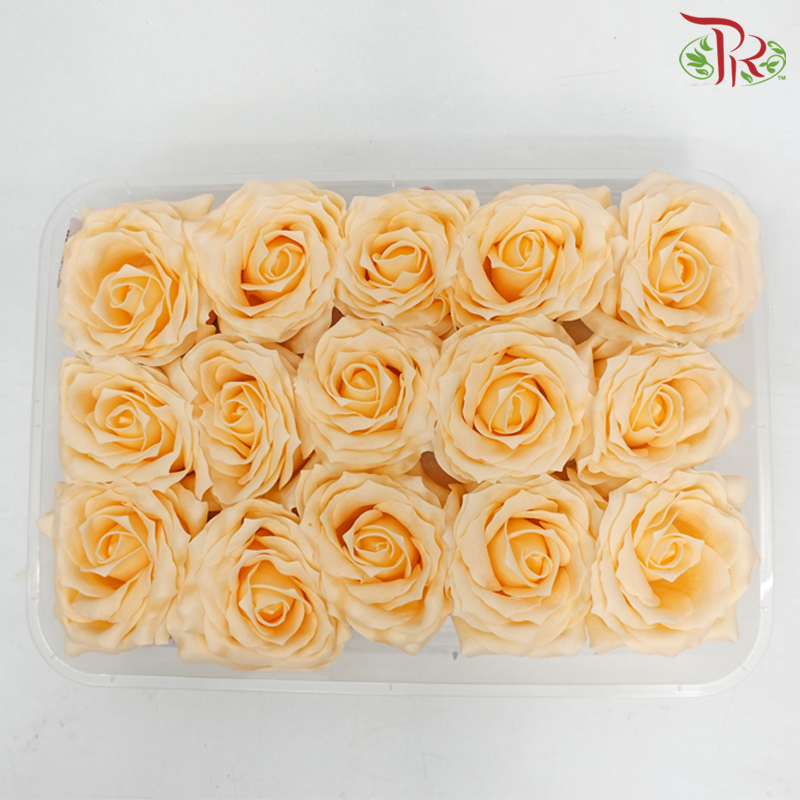 15 Bloom Roses Soap Flower - Orange-Orange-Pudu Ria Florist-prflorist.com.my
