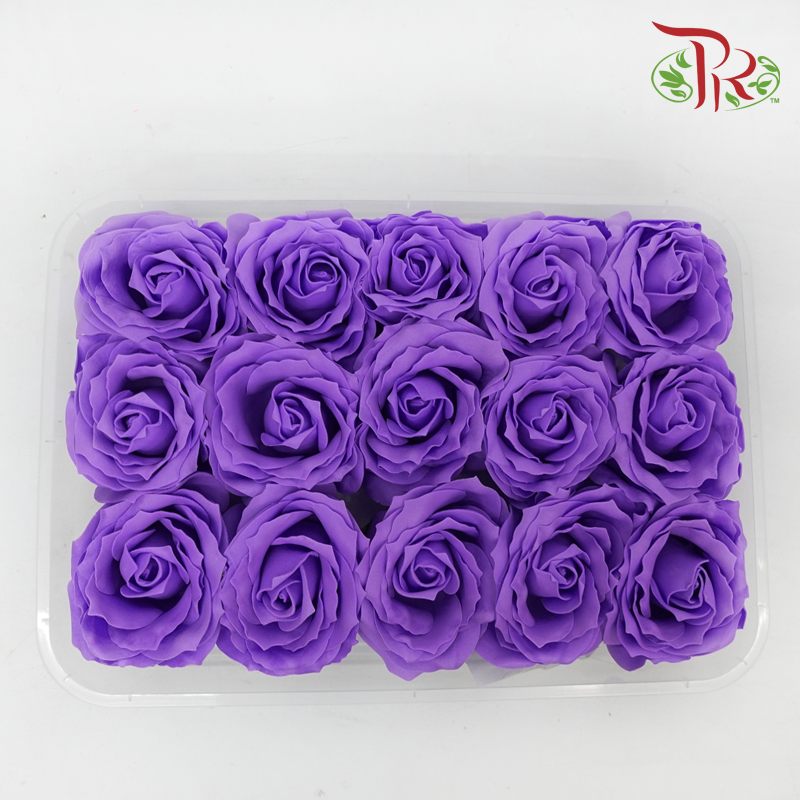 15 Bloom Roses Soap Flower - Purple-Purple-Pudu Ria Florist-prflorist.com.my