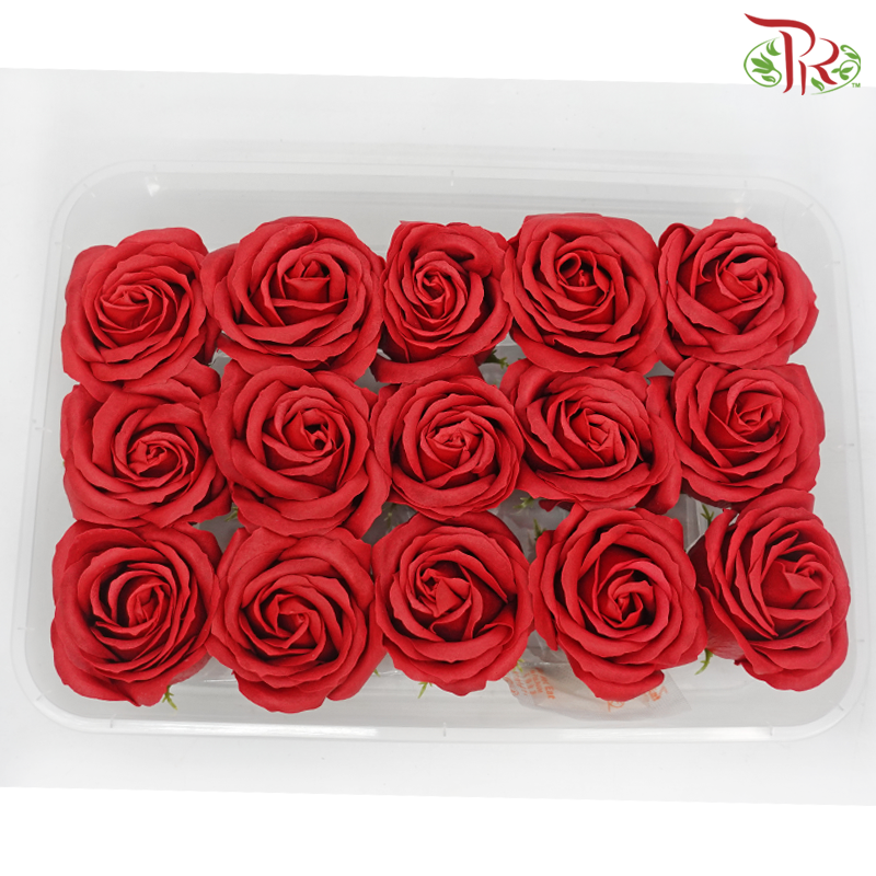 15 Bloom Roses Soap Flower - Red-Red-Pudu Ria Florist-prflorist.com.my