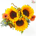 Signature Weekly Flower Bunch - Golden Hour Radiance (Medium Bunch)