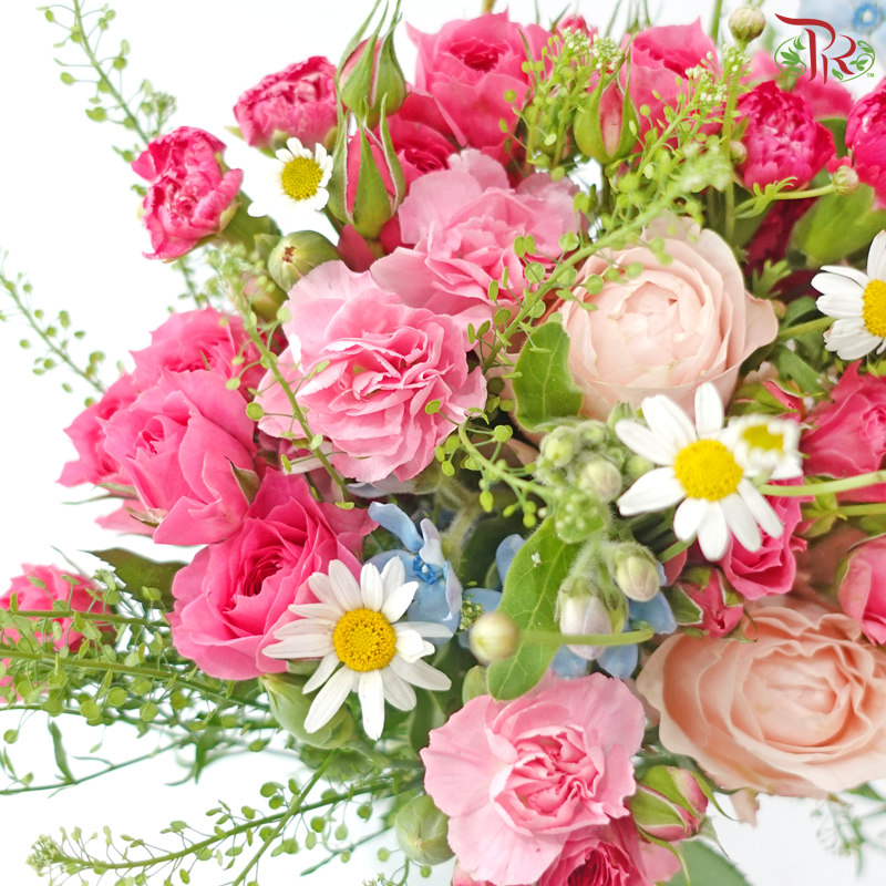 Signature Weekly Flower Bunch - Sugar Pink Romance (Medium Bunch)