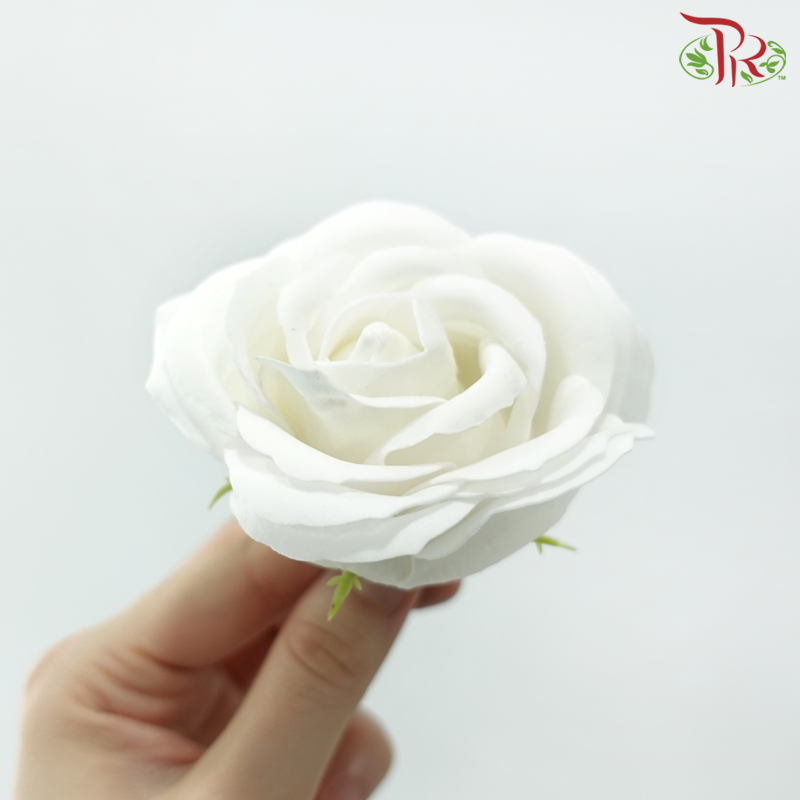 Soap Rose Flower - White ( 15 blooms )