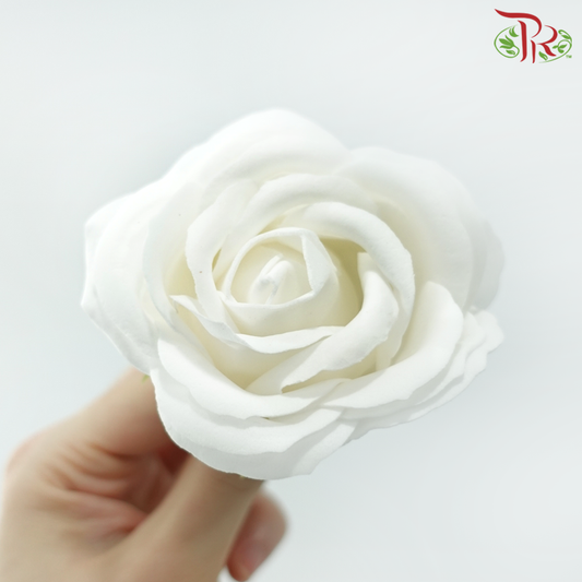 15 Blooms Korean Soap Flower - White