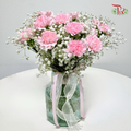 Carnation Vase Arrangement (Random Colour)