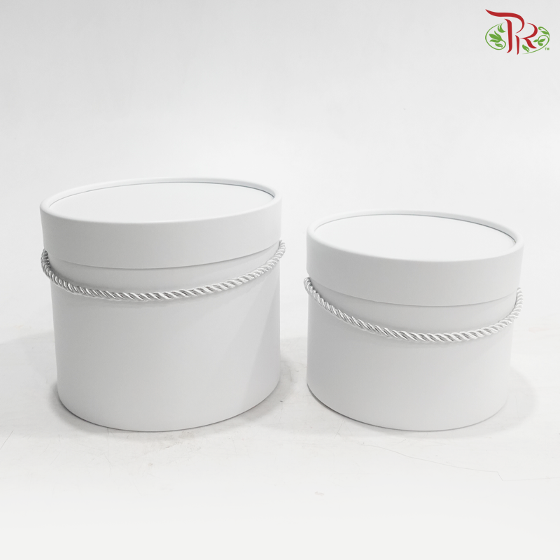 1'SET Round Box Set - White