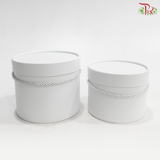 1'SET Round Box Set - White