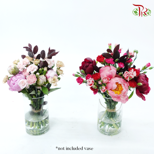 Mother's Day Special- Floral Fusion (Darker Pink/ Light Pink) No Vase*