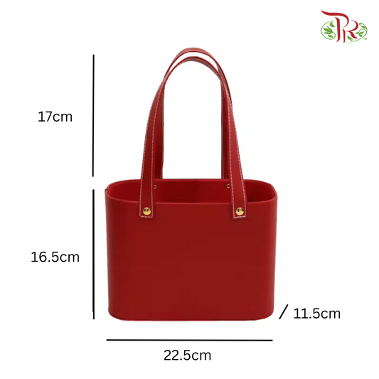 FB13 - Kotak Bunga Reka Bentuk Beg Tangan CNY - Merah (EFL128PZ)