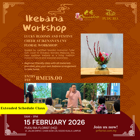 Bloom Into 2026: Chinese New Year Ikebana February Workshop (2nd class)