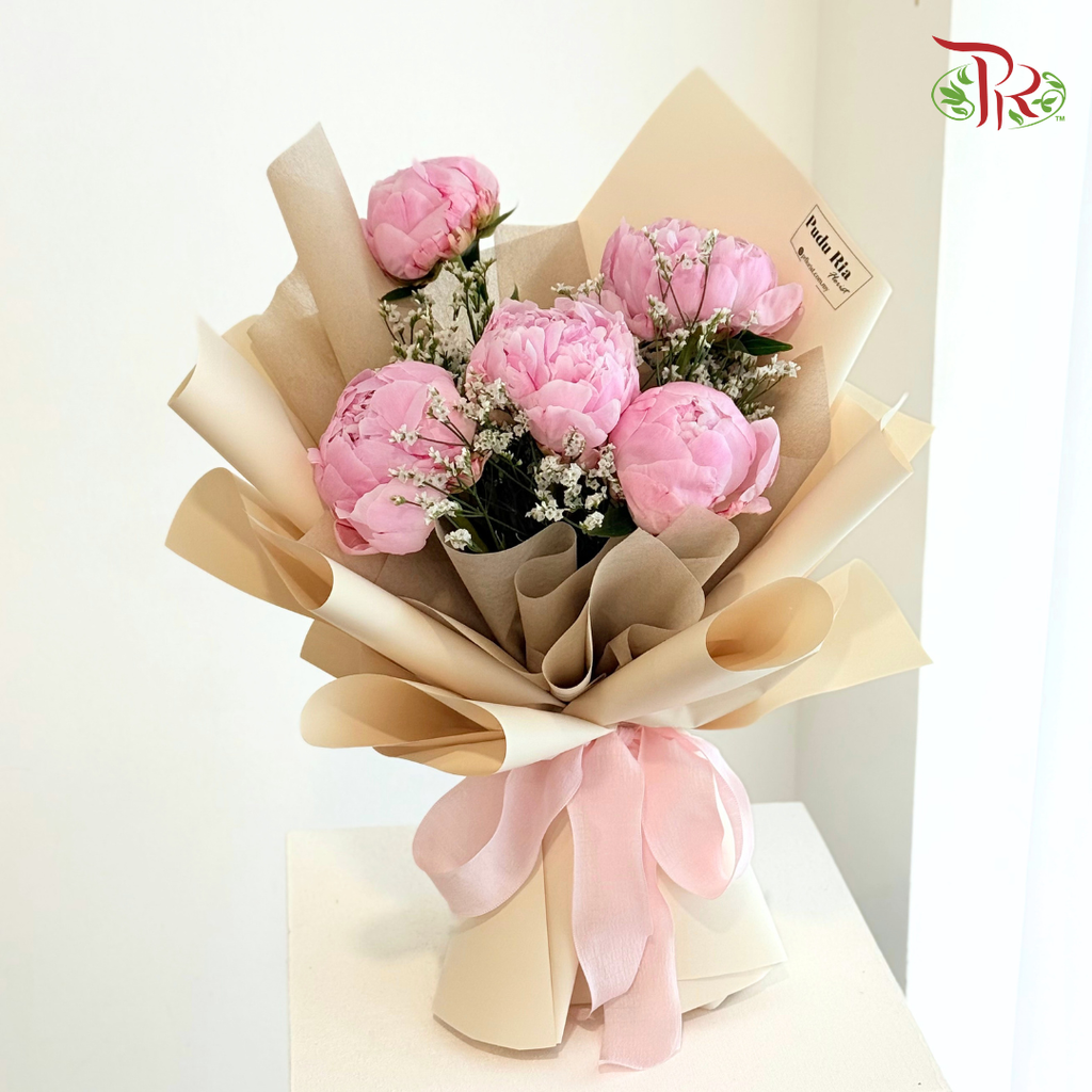 【6.6】Pink Peony Treat Hand Bouquet